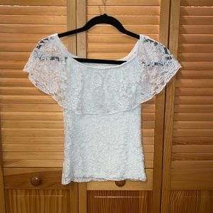Lacey White Top